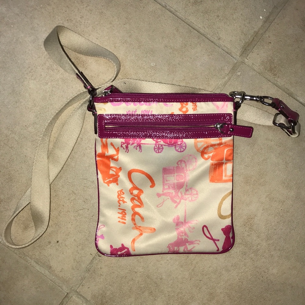 Genuine Coach cross body purse